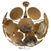 Best Pamono Italian Hammered Brass Sputnik Semi-Sphere Chandelier by Simoeng