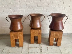 Clearance Pamono Italian Hammered Copper Jugs, 1890s, Set of 3