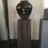 Pamono Italian Hand-Carved Oak Wood Column by Dimore Di Lucia Valzelli> Pedestals And Columns