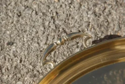Clearance Pamono Italian Hand-Hammered Brass Tray, 1970s