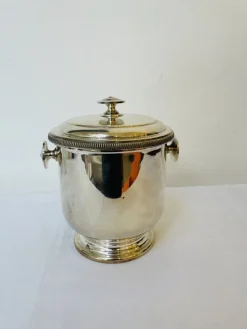 Hot Pamono Italian Ice Bucket in Silver from Macabo Milano, 1950s