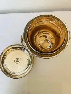 Hot Pamono Italian Ice Bucket in Silver from Macabo Milano, 1950s