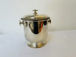 Hot Pamono Italian Ice Bucket in Silver from Macabo Milano, 1950s