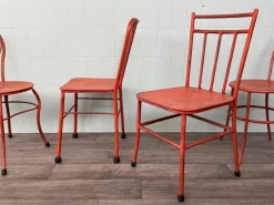 Pamono Italian Iron Garden Chairs, 1950s, Set of 4><noscript><img width=