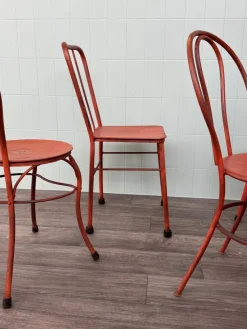 Pamono Italian Iron Garden Chairs, 1950s, Set of 4><noscript><img width=