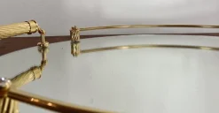Discount Pamono Italian 24-Karat Gold Plated and Brass Tray with Mirror, 1980s