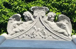 New Pamono Italian Lime Stone Bench, 1990s