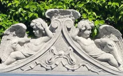 New Pamono Italian Lime Stone Bench, 1990s
