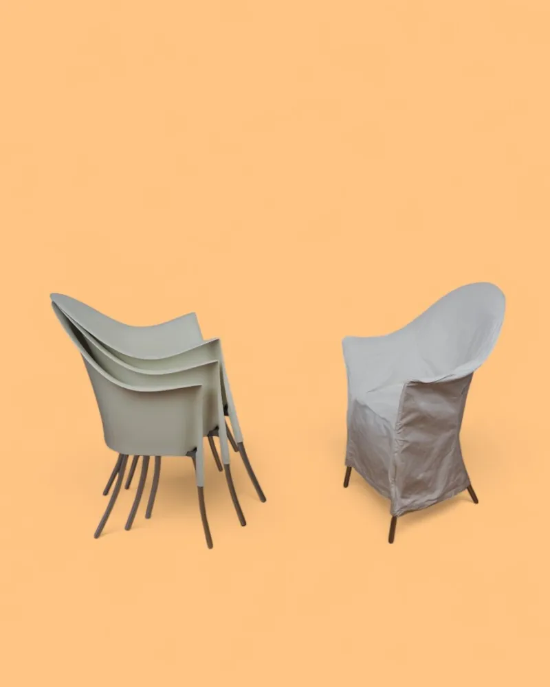 Clearance Pamono Italian Lord Yo Chairs and Lord Yi Square Table by Philippe Starck for Driade, 1990s, Set of 5