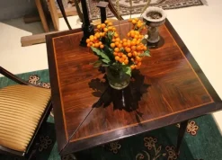Pamono Italian Louis XVI Period Tulipwood and Kingwood Two Drawers Folding Table><noscript><img width=