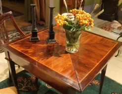 Pamono Italian Louis XVI Period Tulipwood and Kingwood Two Drawers Folding Table><noscript><img width=