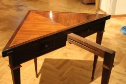 Pamono Italian Louis XVI Period Tulipwood and Kingwood Two Drawers Folding Table><noscript><img width=