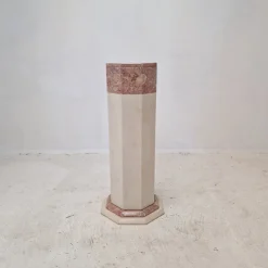 Pamono Italian Marble Pedestal, 1980s> Pedestals And Columns