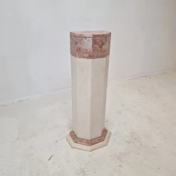 Pamono Italian Marble Pedestal, 1980s><noscript><img width=