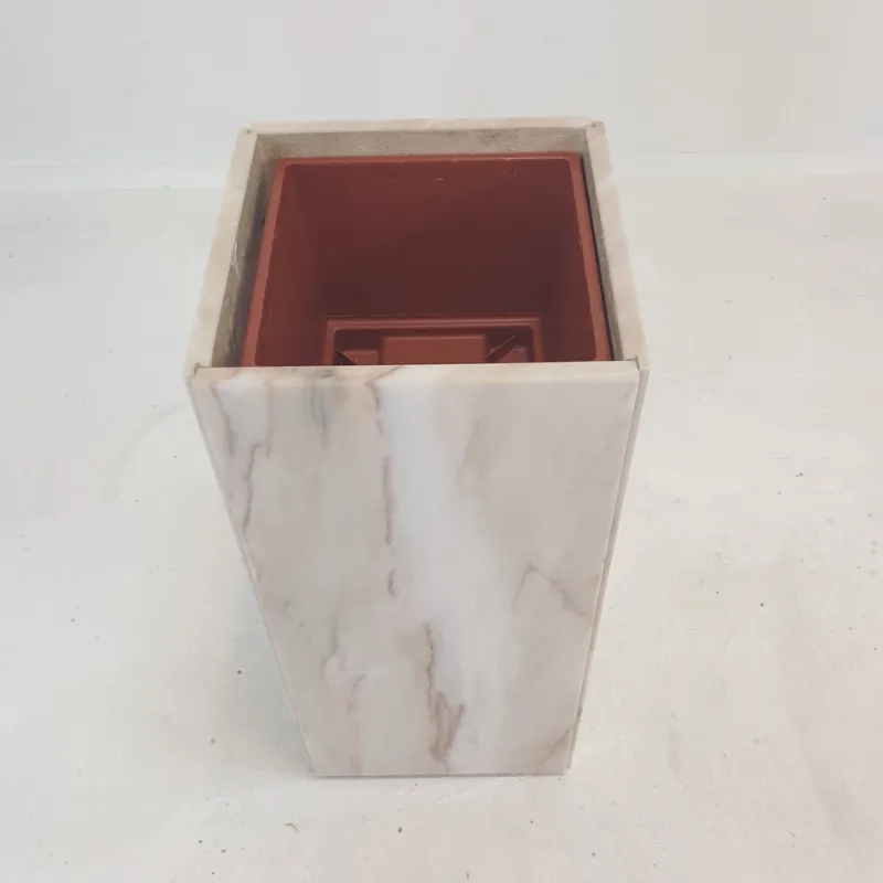 Pamono Italian Marble Planter, 1970s> Planters And Jardiniere