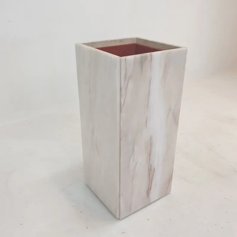 Pamono Italian Marble Planter, 1970s> Planters And Jardiniere