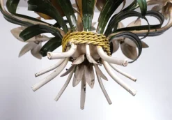Sale Pamono Italian Metal Flower Chandelier, 1960s