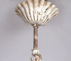Sale Pamono Italian Metal Flower Chandelier, 1960s