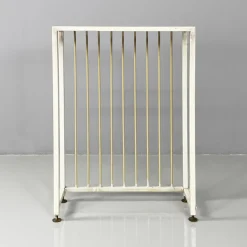 Pamono Italian Mid-Century Modern Beige and White Metal Radiator Cover, 1950s><noscript><img width=