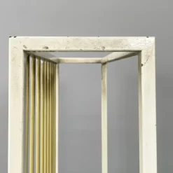 Pamono Italian Mid-Century Modern Beige and White Metal Radiator Cover, 1950s><noscript><img width=