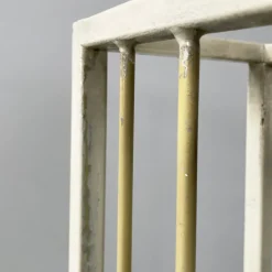 Pamono Italian Mid-Century Modern Beige and White Metal Radiator Cover, 1950s><noscript><img width=