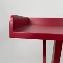 Online Pamono Italian Modern Burgundy Wood and Metal Console, 1980s
