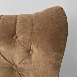 Pamono Italian Modern Chair in Brown Velvet and Wood by Guido Bonzanini for Tecnosalotti, 1970s><noscript><img width=