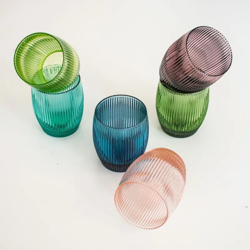 Pamono Italian Modern Drinking Glasses by La Vetreria for Ivv Florence, Set of 6> Tabletop|Glassware