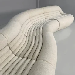 Pamono Italian Modern White Carrera Sofa attributed to De Pas, Durbino and Lomazzi for B&B Italia, 1970s><noscript><img width=