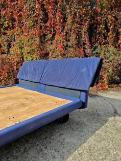 Pamono Italian Modernist Marlo Bed attributed to Afra and Tobia Scarpa for Molteni, 1982><noscript><img width=