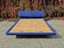Pamono Italian Modernist Marlo Bed attributed to Afra and Tobia Scarpa for Molteni, 1982><noscript><img width=