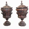Pamono Italian Monumental Carved Urns, Set of 2> Garden Accessories