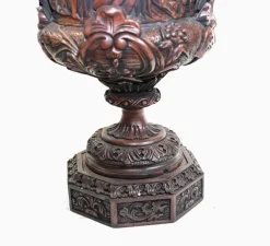 Pamono Italian Monumental Carved Urns, Set of 2> Garden Accessories