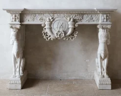 Pamono Italian Monumental Mantelpiece> Fireplaces And Mantels