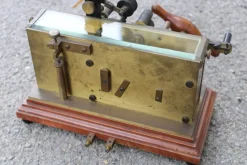 Pamono Italian Morse Telegraph in Brass, 1880s><noscript><img width=