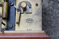 Pamono Italian Morse Telegraph in Brass, 1880s><noscript><img width=