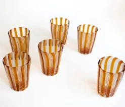 Best Pamono Italian Murano Cocktail Glasses in the style of Gio Ponti, 2004, Set of 6