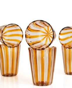 Best Pamono Italian Murano Cocktail Glasses in the style of Gio Ponti, 2004, Set of 6