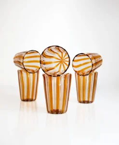 Best Pamono Italian Murano Cocktail Glasses in the style of Gio Ponti, 2004, Set of 6
