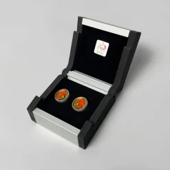 Pamono Italian Murano Glass and Silver 926 Cufflinks by Constantini Gioielli, 1990s, Set of 2> Cufflinks