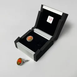 Pamono Italian Murano Glass and Silver 926 Cufflinks by Constantini Gioielli, 1990s, Set of 2> Cufflinks