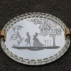 Sale Pamono Italian Murano Glass Tray, 1950s