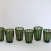 Pamono Italian Murano Glass Water Glasses by Mariana Iskra, Murano Verres for Ribes, Maestro Ballarin Murano., Set of 6> Tabletop