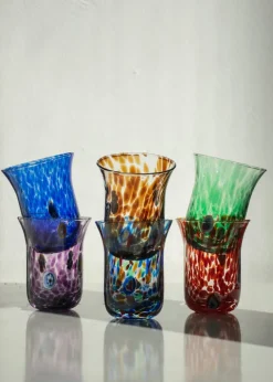 Pamono Italian Murano Glasses by Mariana Iskra for Ribes, 2010, Set of 6> Glassware