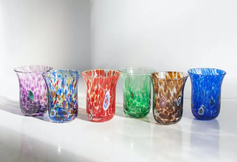 Pamono Italian Murano Glasses by Mariana Iskra for Ribes, 2010, Set of 6> Glassware