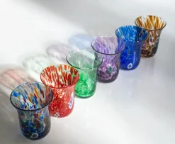 Pamono Italian Murano Glasses by Mariana Iskra for Ribes, 2010, Set of 6><noscript><img width=