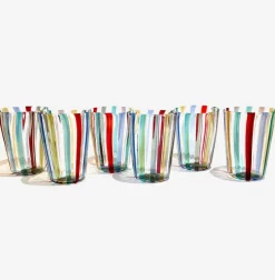 Best Pamono Italian Murano Glassware Set, 2004, Set of 6, Set of 6