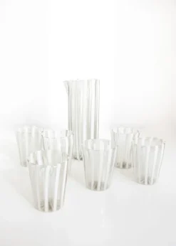 Pamono Italian Murano Glassware Set, 2004, Set of 6><noscript><img width=