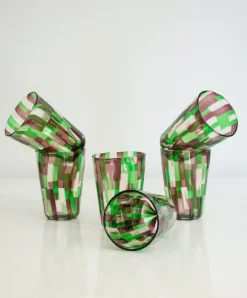 Pamono Italian Murano Glassware by Mariana Iskra for Ribes, 2004, Set of 6><noscript><img width=