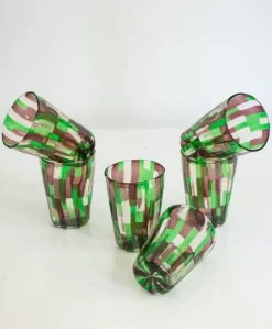Pamono Italian Murano Glassware by Mariana Iskra for Ribes, 2004, Set of 6><noscript><img width=